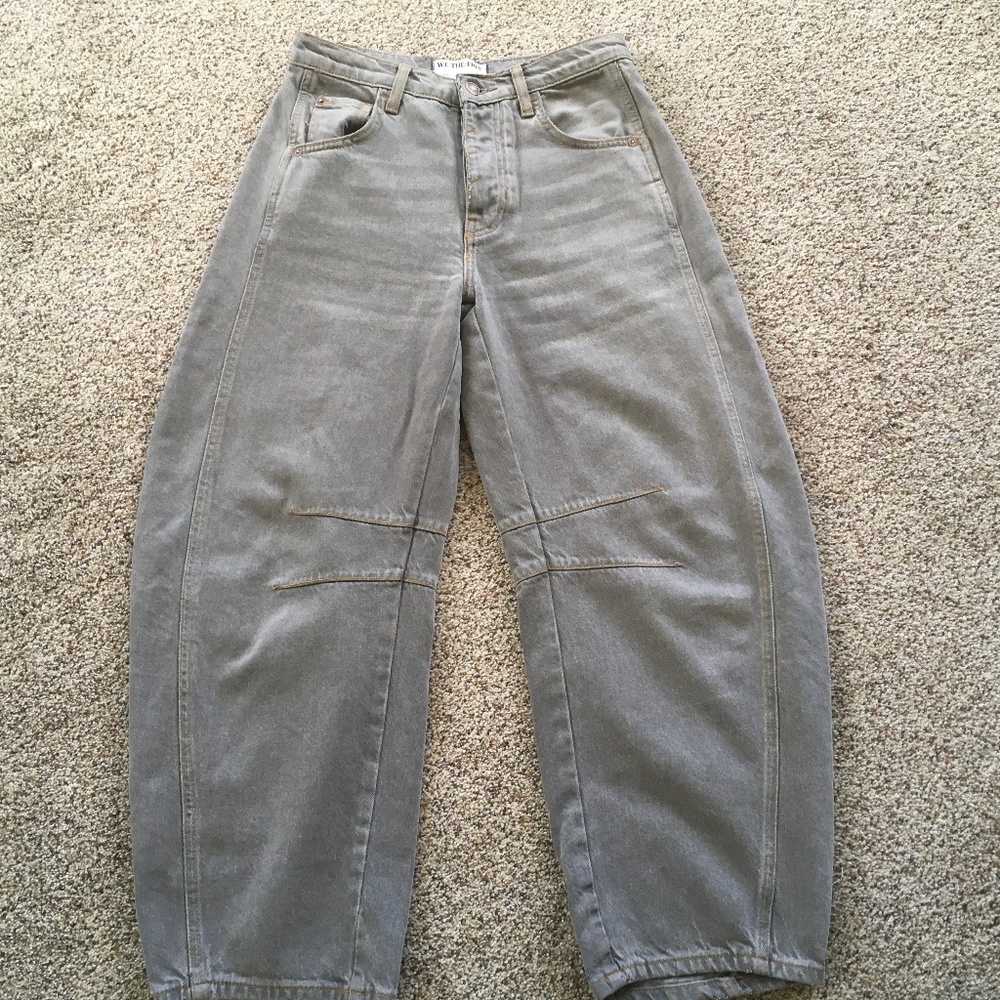 Free People Good Luck Barrel Jeans